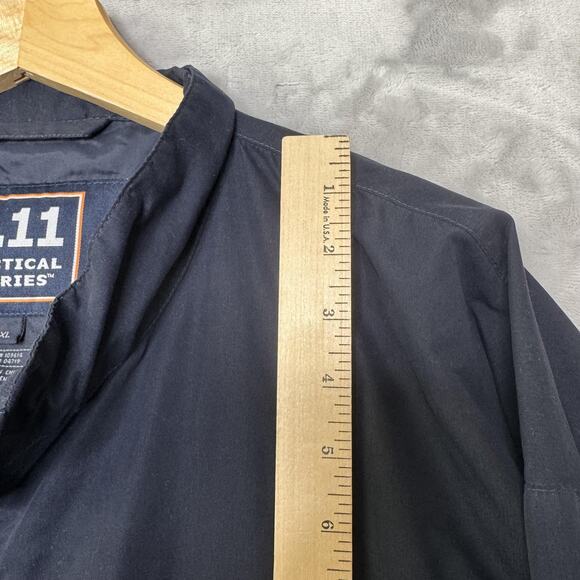 5.11 Tactical Series Jacket Mens 2XL Navy Lightweight Windbreaker Zip Pockets - Picture 10 of 11